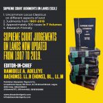 Supreme Court Judgments on Lands (SCJL)